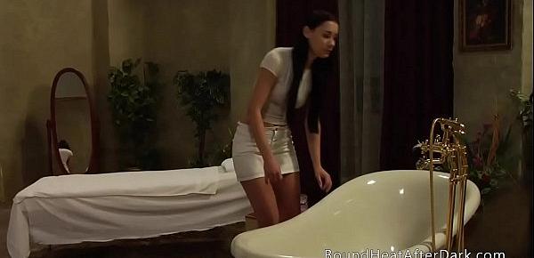  Voyeur Lesbian Maid Pleasuring Herself Behind Closed Doors